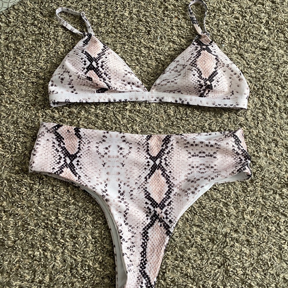 Snake skin bathing suit